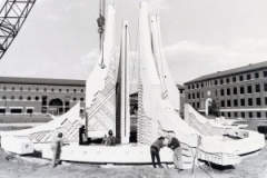 The 1939 Water Sculpture under construction.