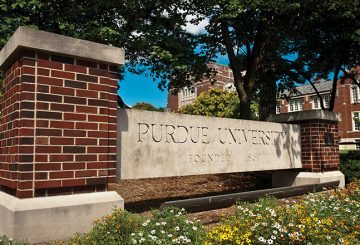 Purdue University sign