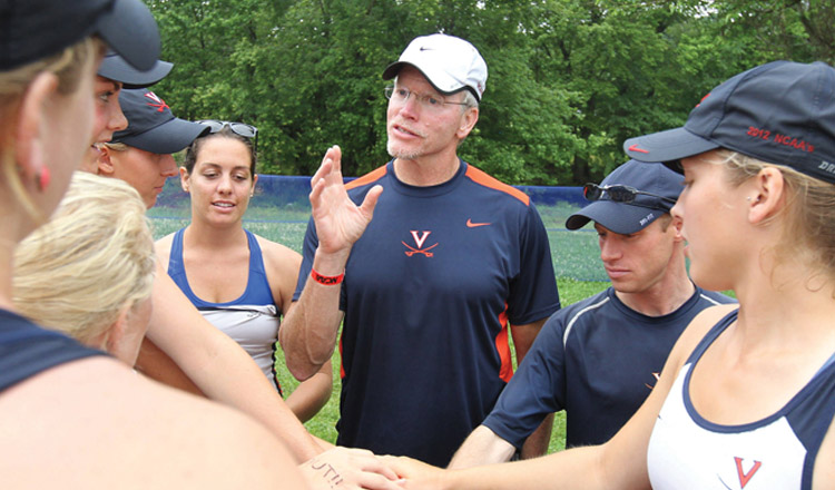 Kevin Sauer coaching his team