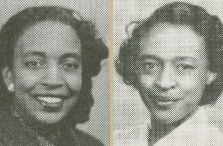 The image shows Winifred and Frieda Parker